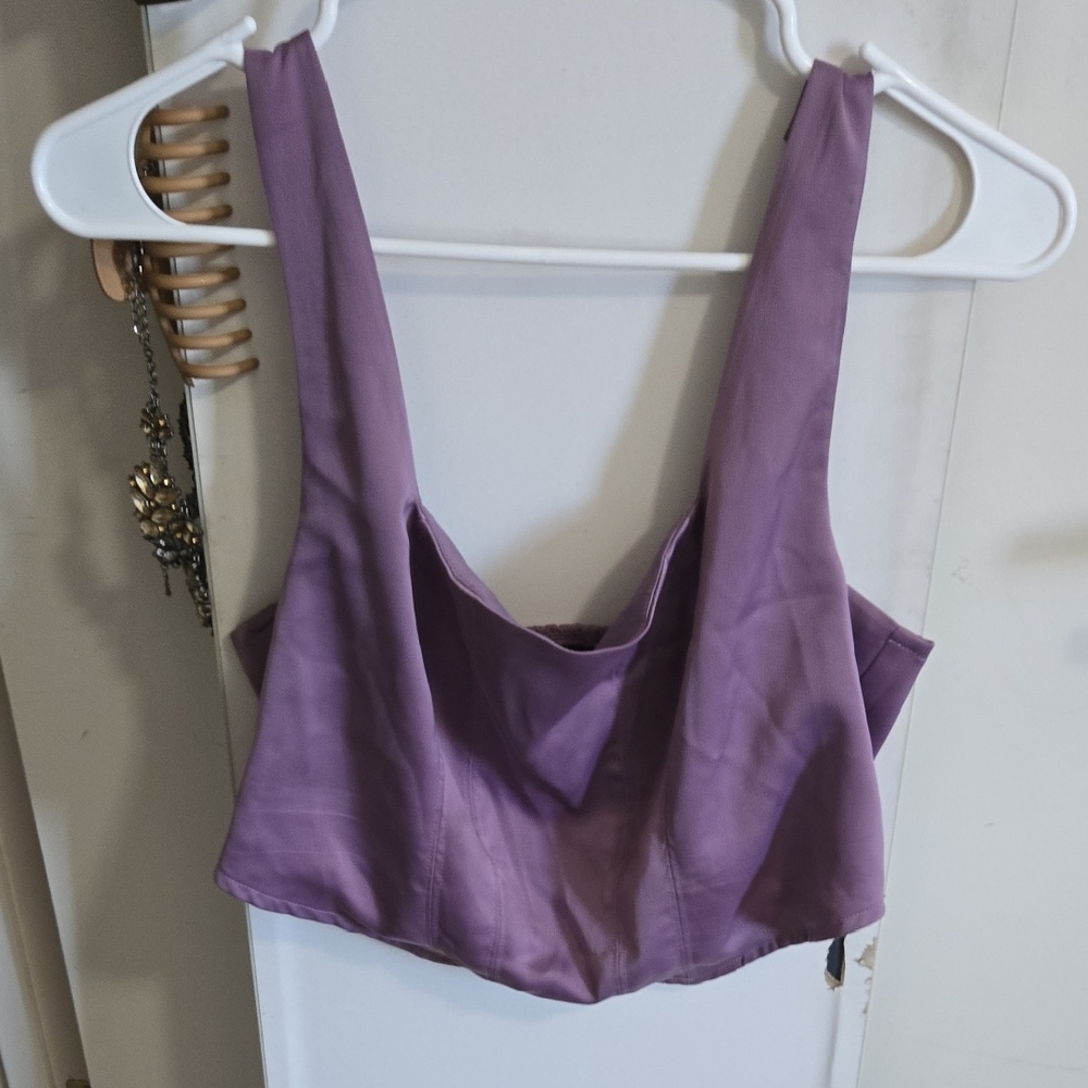 Wild Fable Purple Crop Tank Top